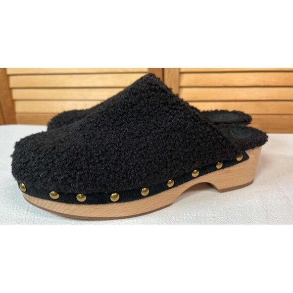 J.Crew Faux Sherpa Clogs Size 7 - Picture 3 of 9